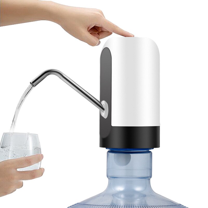 5w vanddispenser husholdnings minielektrisk klassisk flaskepumpe: Hvid