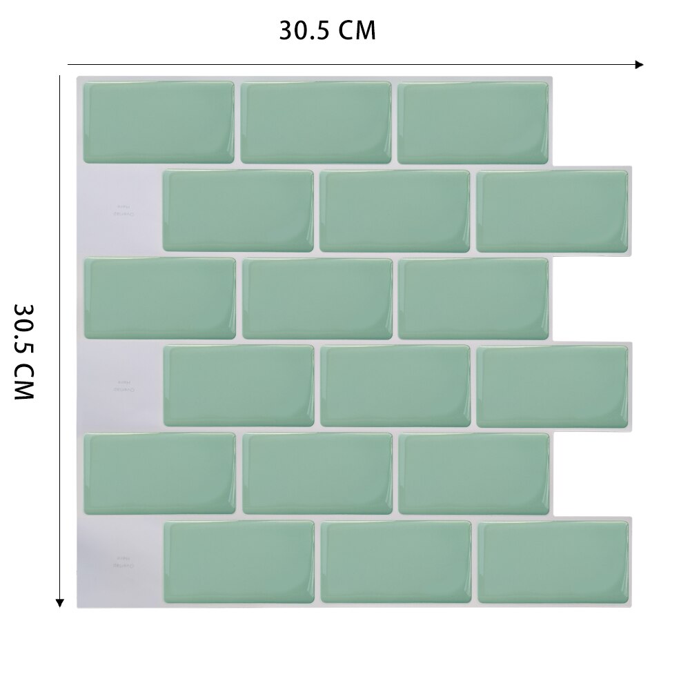 Kjøkken selvklebende mosaikk veggdekal t-bane skrell og stikk backsplash vinyl fliser klistremerker: Msog -w56