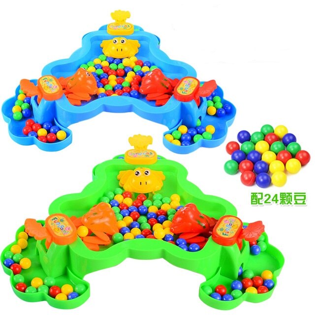 Intresting Toys Hungry Frog Eating Beans Games Family Party Parent Play Interactive Game For Children Stress Relief Toy: C for three people