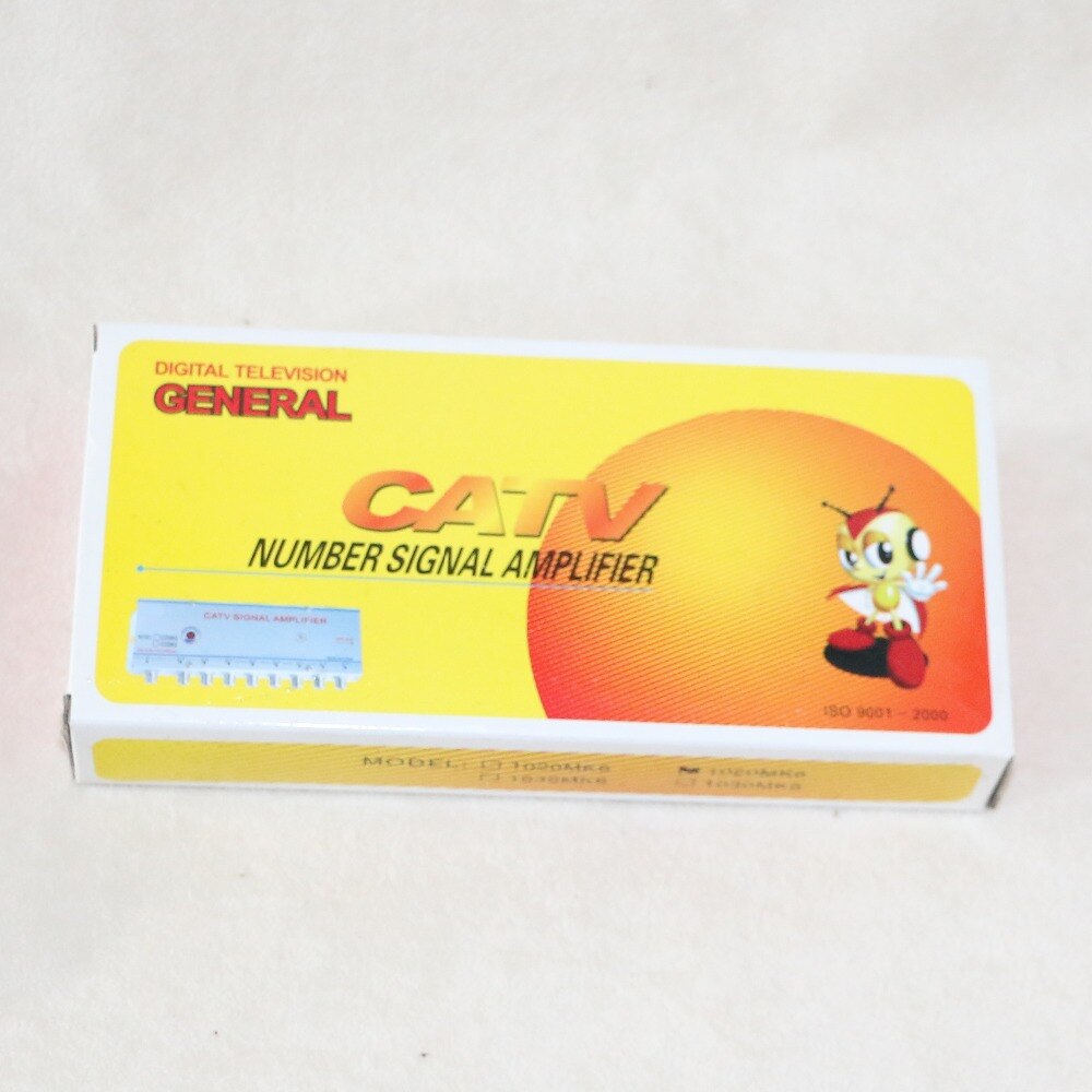 1020MK8 CATV Signal Amplifier TV Signal Amp 1IN8 OUT 20DB For Digital TV Equipments (Eueope Plug )