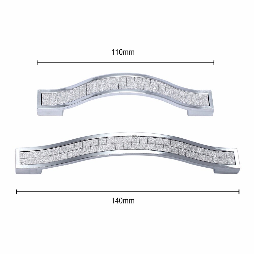 GARLLEN 10 sztuk 128mm nowoczesna kryształowa diamentowa klamka drzwi pochwyty robić szafki kuchenne szafa szuflada robić szafki