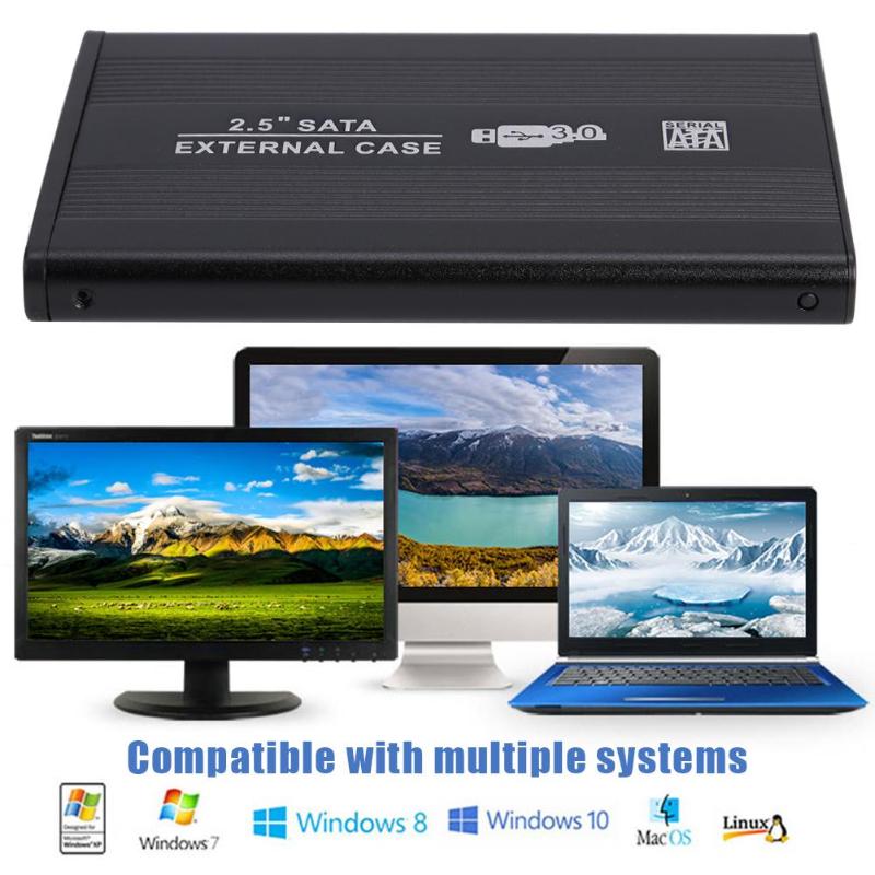 USB3.0 to SATA Hard Disk Case 2.5 inch SATA SSD Mechanical Disk Box Support 8TB External HDD Enclosure for Laptop PC