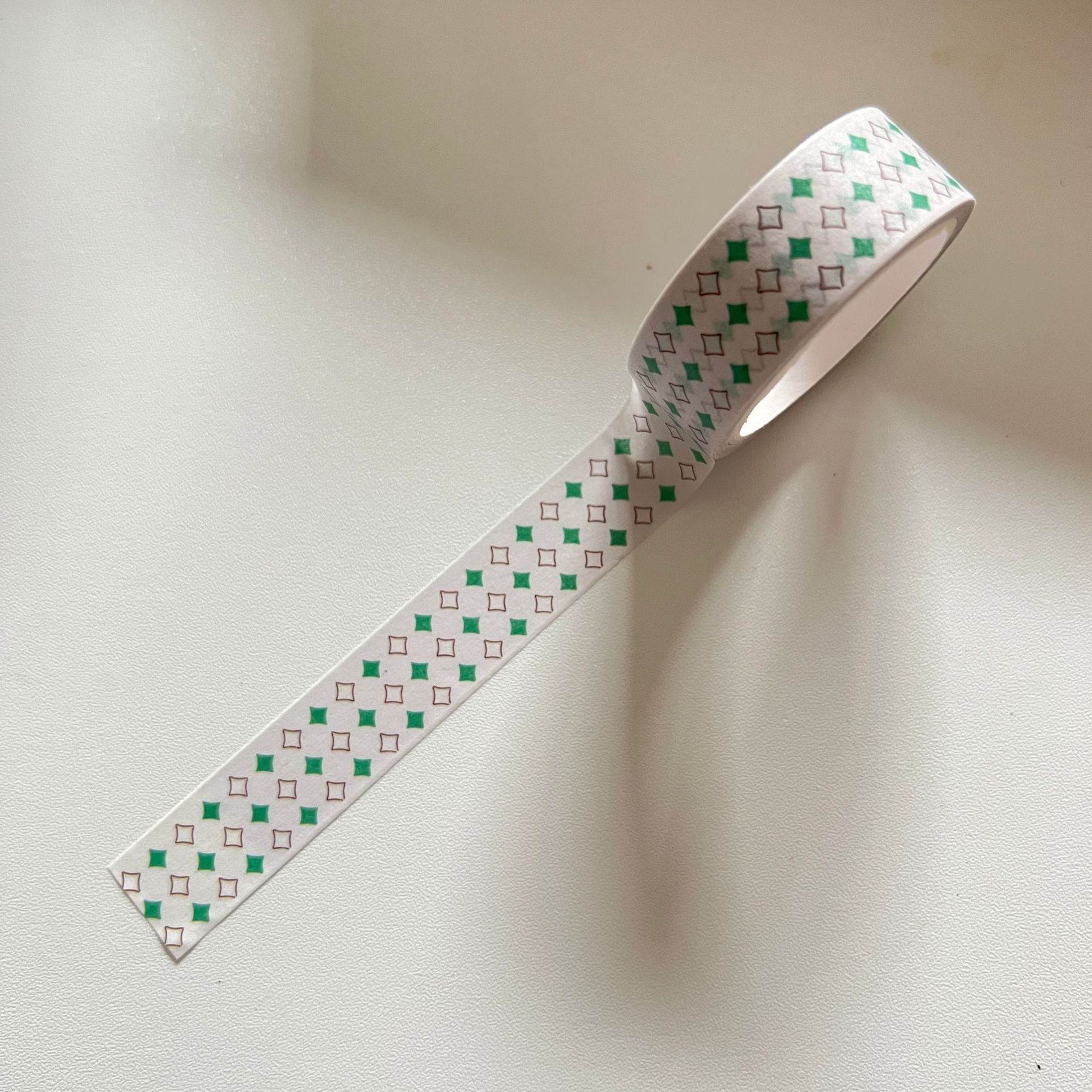 Ruit Vijfpuntige Ster Washi Tape Diy Scrapbook Primer Collage Mobiele Telefoon Dagboek Fotoalbum Happy Plan Decoratie: F 5m 1roll