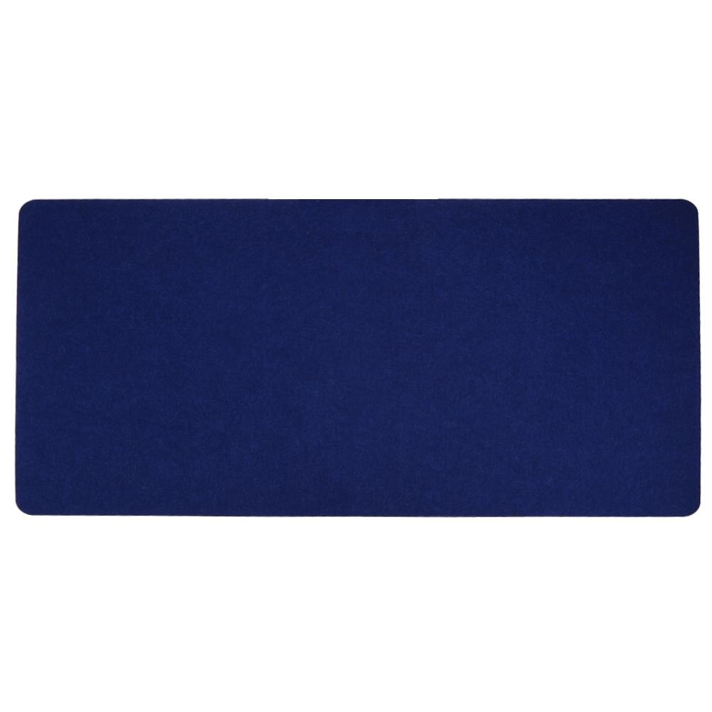 70*33cm kontor datamaskin skrivebordsmatte moderne bordtastatur musematte ullfilt laptop pute skrivebordsmatte: Blå