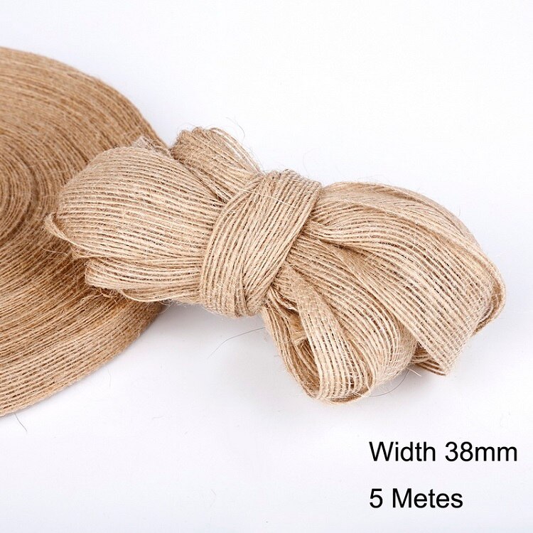 Burlap Ribbon Hessian Vintage Rustic Hemp Jute Rop... – Grandado