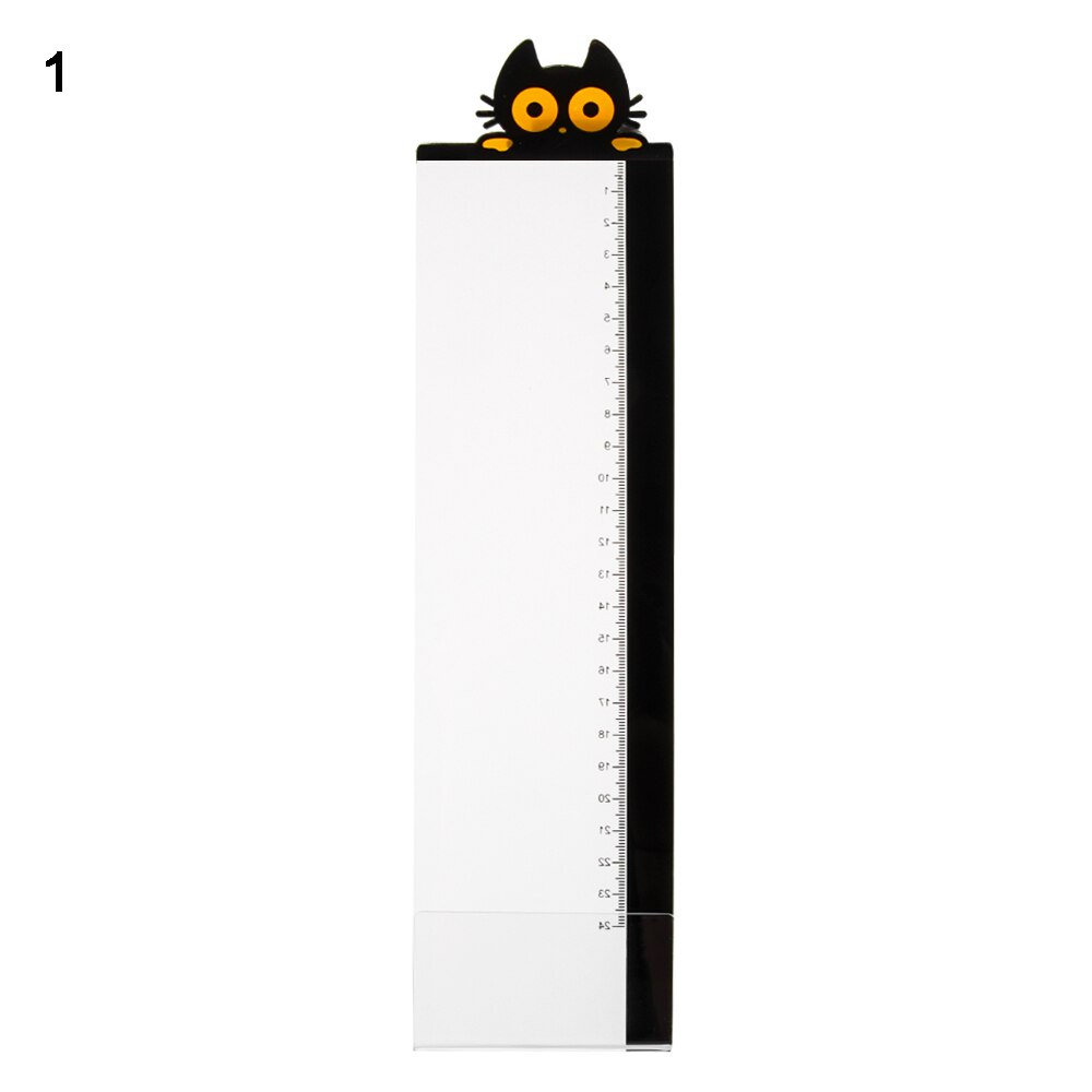 Cute Computer Monitor Message Board Notes Sticker Convenience Board With Ruler Cat Owl Orangutan Adhesive Acrylic Record Holder: 1