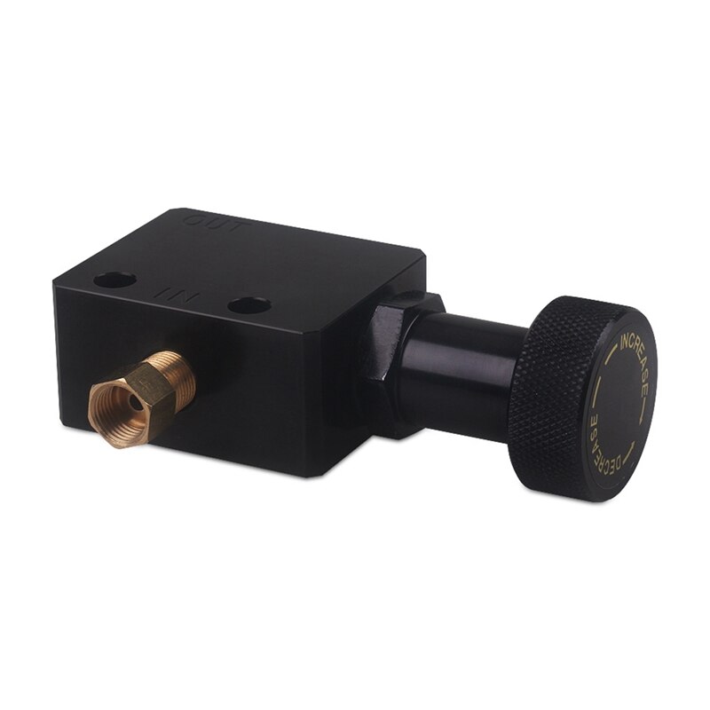 Universal Black Adjustable in Line Brake Proportioning Valve Brake Bias Proportioning Valve Pressure Regulator