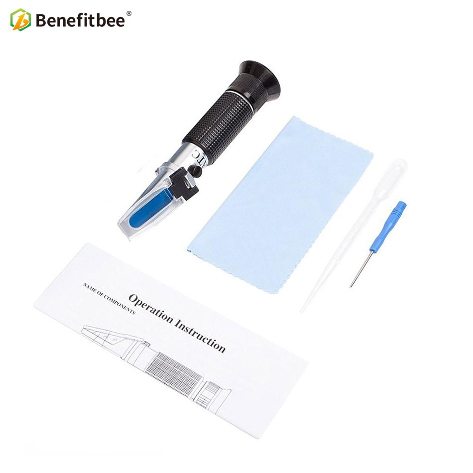 Benefitbee Bee Tools Honey Refractometer 58-90% (sugar content) Beekeeping Refractometer Handheld Honey Concentration Meter