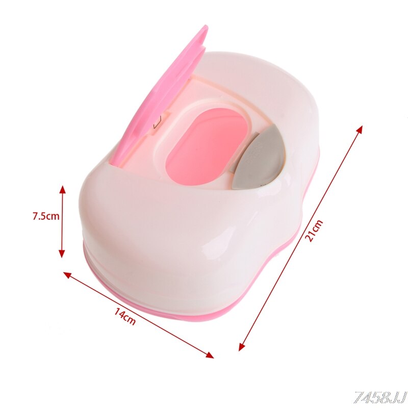 Tissue Box Wet Wipes Plastic Case Toilet Paper Storage Case Napkin Meals Paper Organizer Refillable Container 80 Sheets Storage