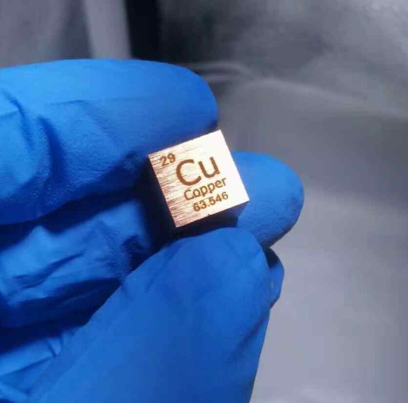 10x10x10mm Metal Cube Chemical Elements Periodic Table Elements Physical Decoration Cube Collection Copper Cube 1 Inch Cub: 10mm Cu