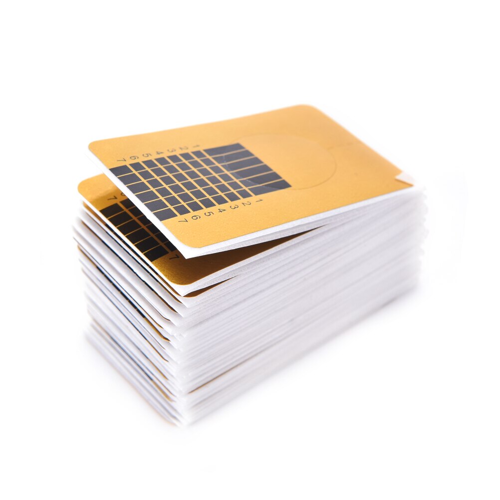 100PCS Acrylic Tip Gel Nails Forms Expansion Curl Shape Art Guide Sticker Nail Extension Forms Nail