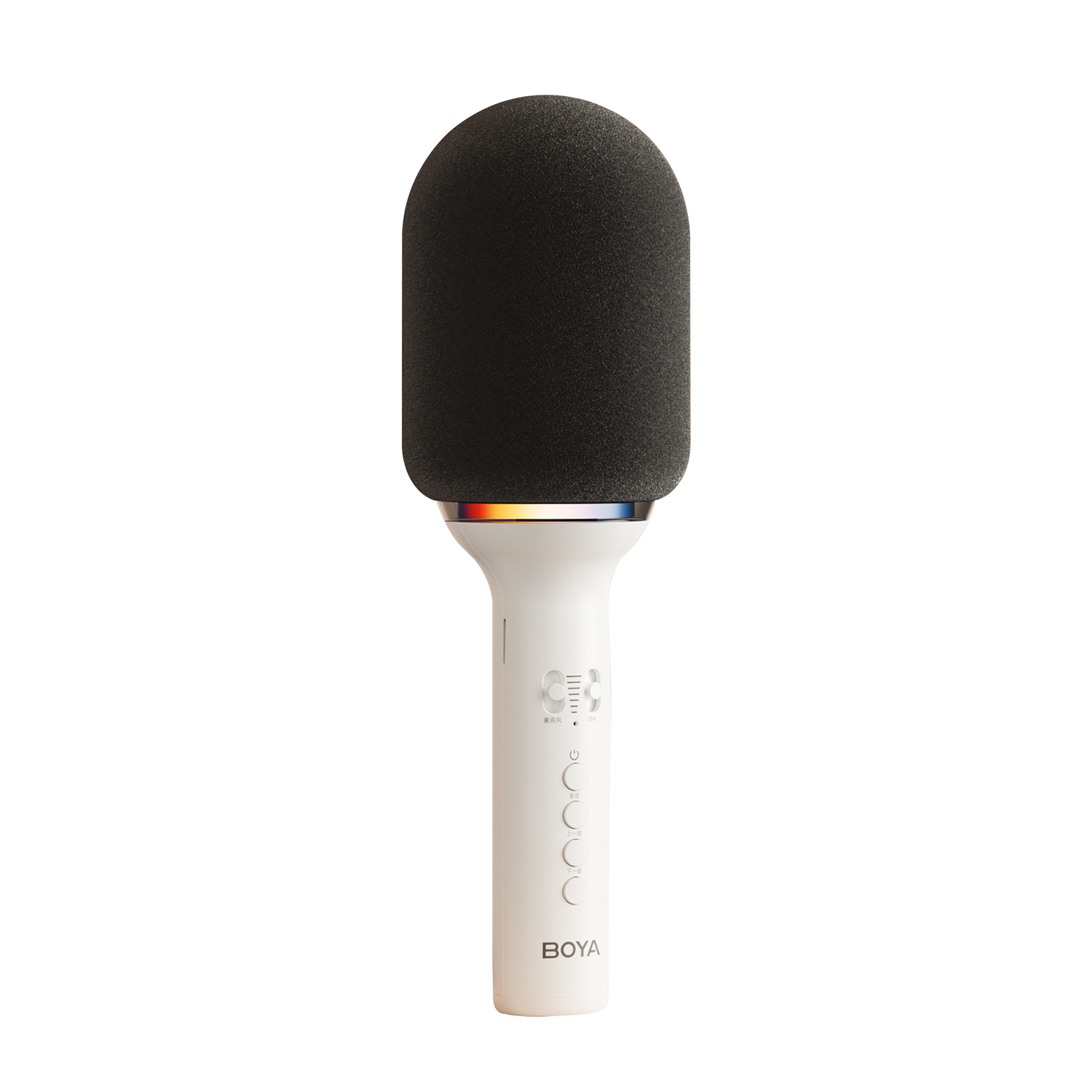 BOYA K11 Bezprzewodowy mikrofon Bluetooth do karaoke Przenośny mikrofon ręczny Głośnik Domowe przyjęcie Urodziny Dom KTV dla smartfona: WHITE