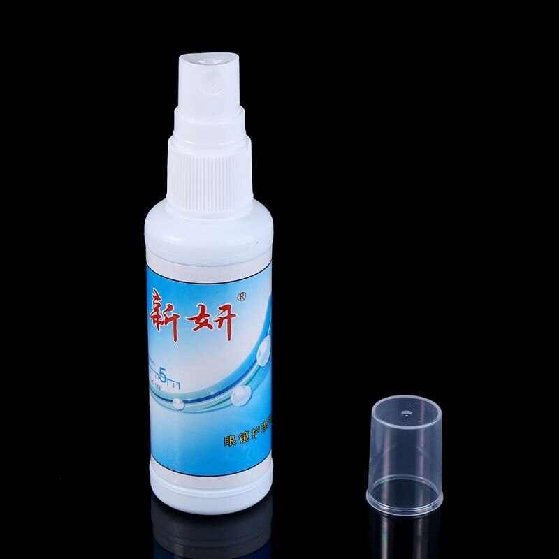50ml occhiali detergente per lenti pulire allattamento liquido schermo del telefono occhiali da sole pulizia Anti nebbia nebbia polvere occhiali portatili