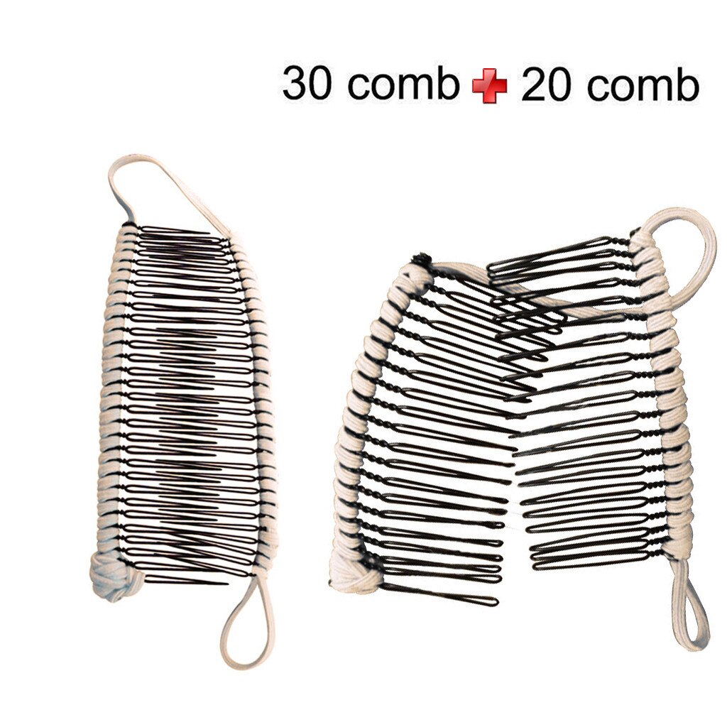 20 + 30 peigne pince à cheveux femmes Vintage pince à cheveux de noël accessoire de cheveux extensible banane peigne outils de maquillage GK1122: BG
