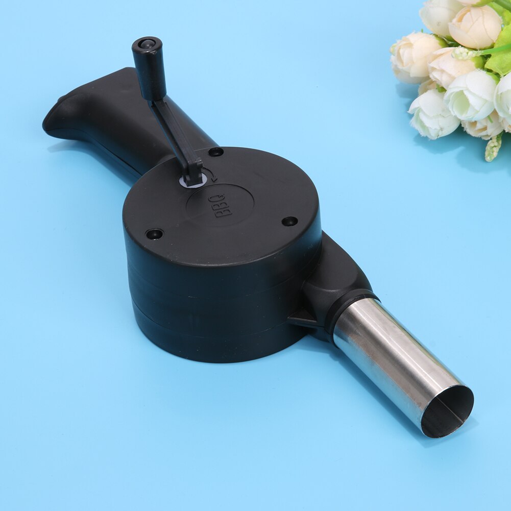 BBQ Ventilator Air Blower Outdoor Koken Voor Barbecue zwart Fire Bellows Handslinger Tool Picknick Camping BBQ Barbecue Tool