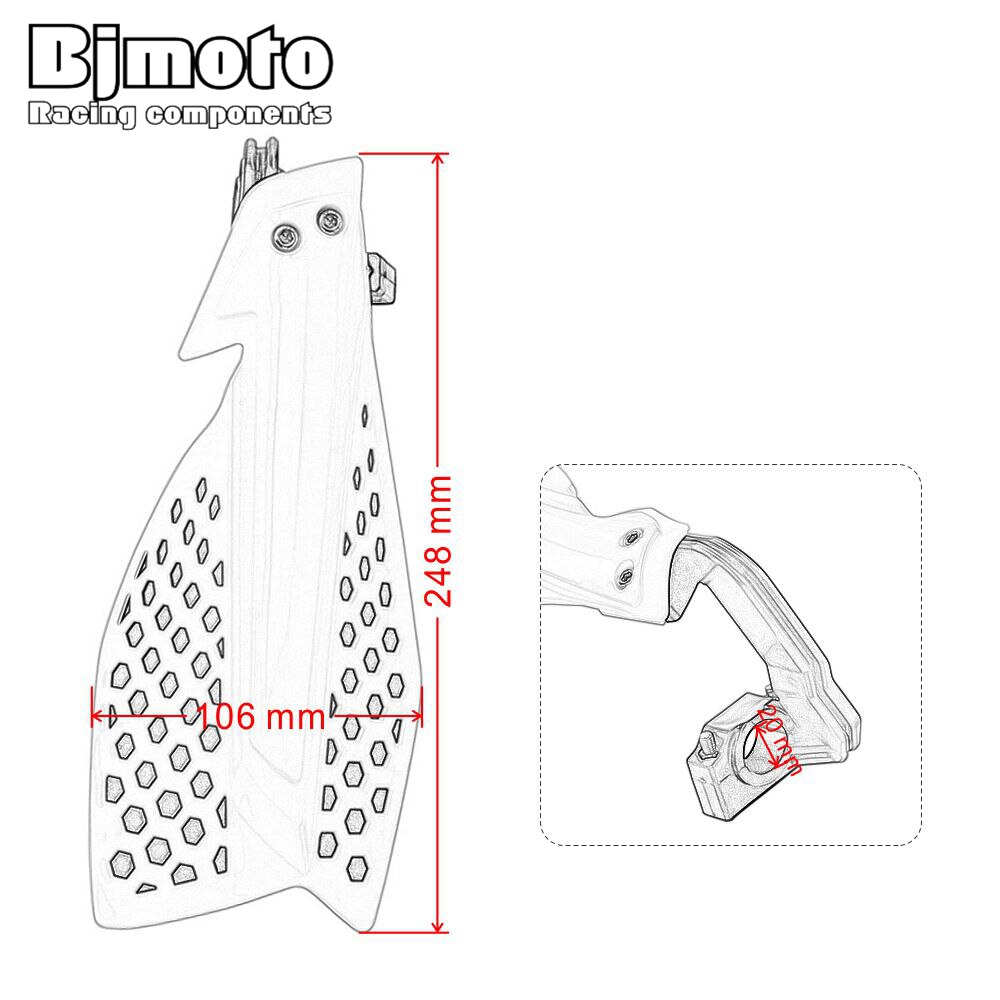 22mm Motorcycle Hand Guard Handlebar Handle Bar Guard Handguard For KTM SXF EXCF XCF 125 150 250 350 450 For Honda Suzuki Yamaha