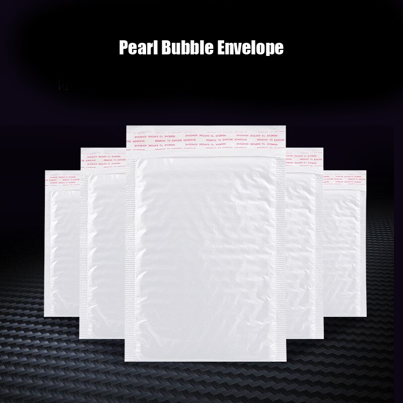 20 pièces/lot 15*18cm blanc sac mousse enveloppe mousse feuille bureau emballage enveloppe étanche à l'humidité Vibration avec bulle sac postal