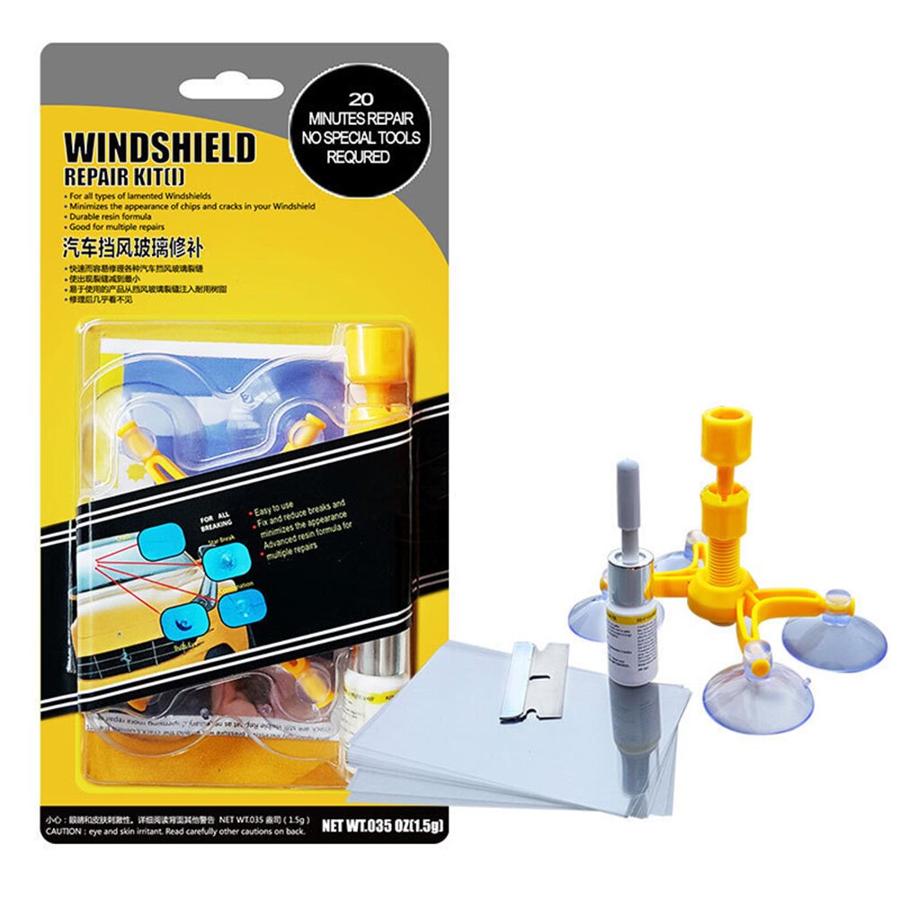 Bilglas reparation værktøj glas reparation artefakt glas reparation værktøjssæt forrude reparationsværktøj forrude reparation værktøjssæt glasreparationssæt