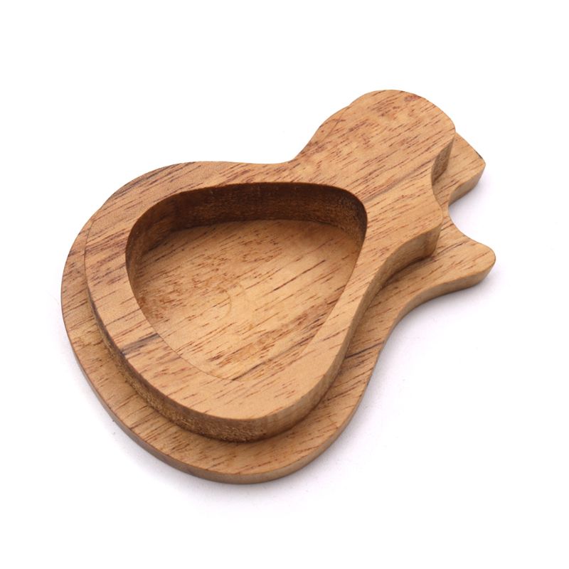 3 Teile/satz Handgemachte Holz Gitarre wählen Kasten und wählt Paddel für Gitarrist Musik Liebhaber