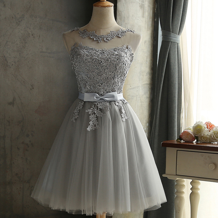 Gacvga elegante Spitze Sommerkleid ärmellose schöne kurze Kleid für Frauen sexy schlanke Weihnachts feier Kleider Vestidos: XXL / Beige
