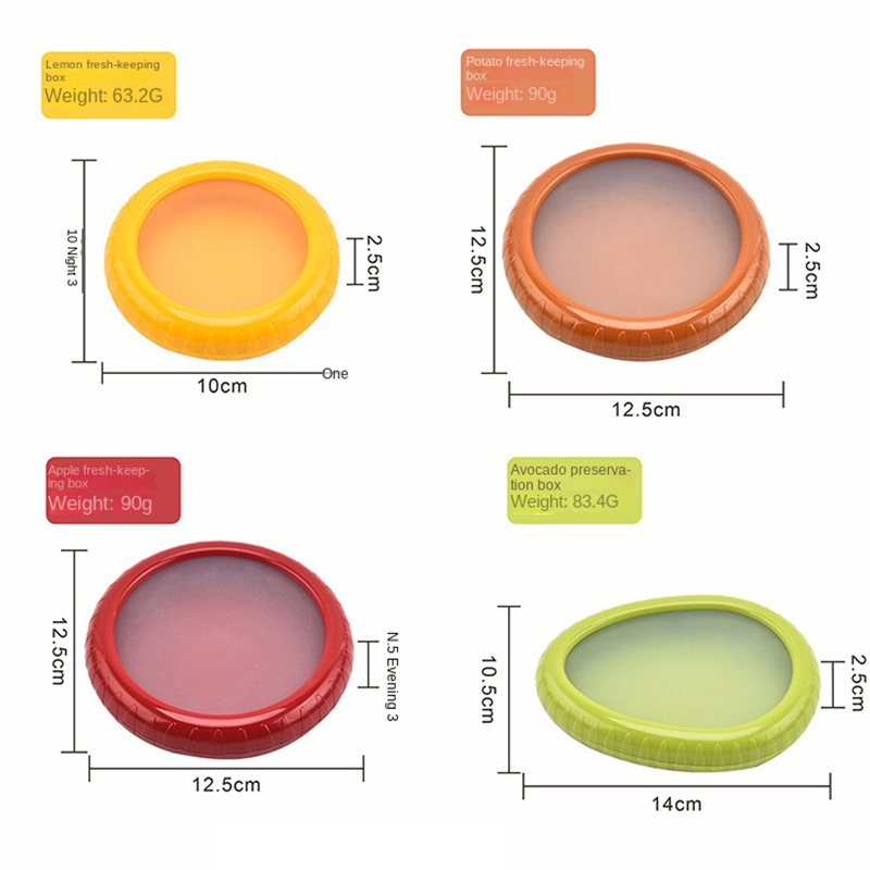 Förvaringsorganisatör för avokado, förvaringslåda för frukt i silikon, förvaringslåda för antioxidanter för frukt och grönsaker, återanvändbar förvaring av avokado