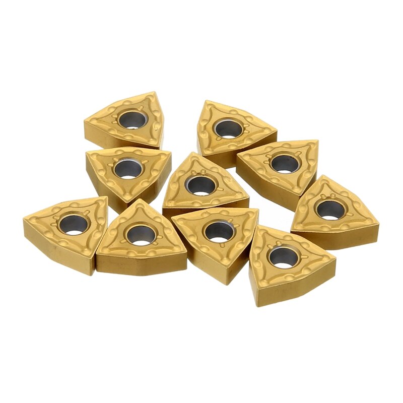 10 Pièces/ensemble Wnmg080404 Plaquettes Carbure Lames Pour Outil De Tournage Support Tournant
