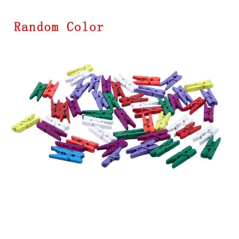 40Pcs 19mm Farbigen Binder Clips & 50 Stück 25mm Wäscheklammern Bunte Memo Clip Foto Ordner Holz Clip scratch Clip