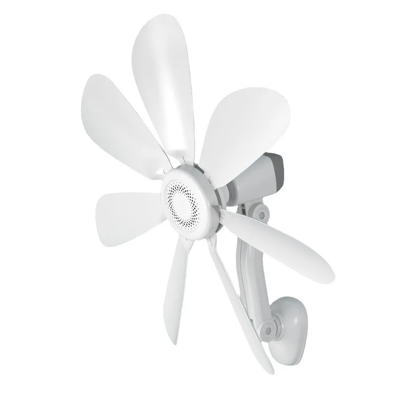 Liten veggmontert elektrisk vifte for hjem og studenthjem, ingen boring nødvendig, ideell for veggdekorasjon på baderom og kjøkken