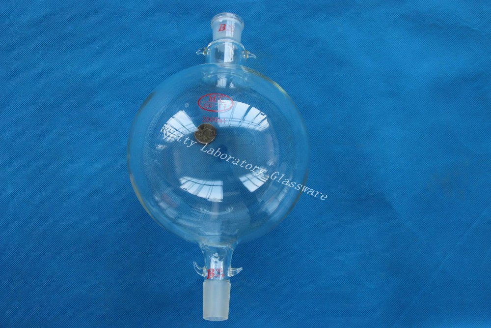 2000ml (2L) Chromatography Reservoir Flask, , heavy wall, both 24/40 joints