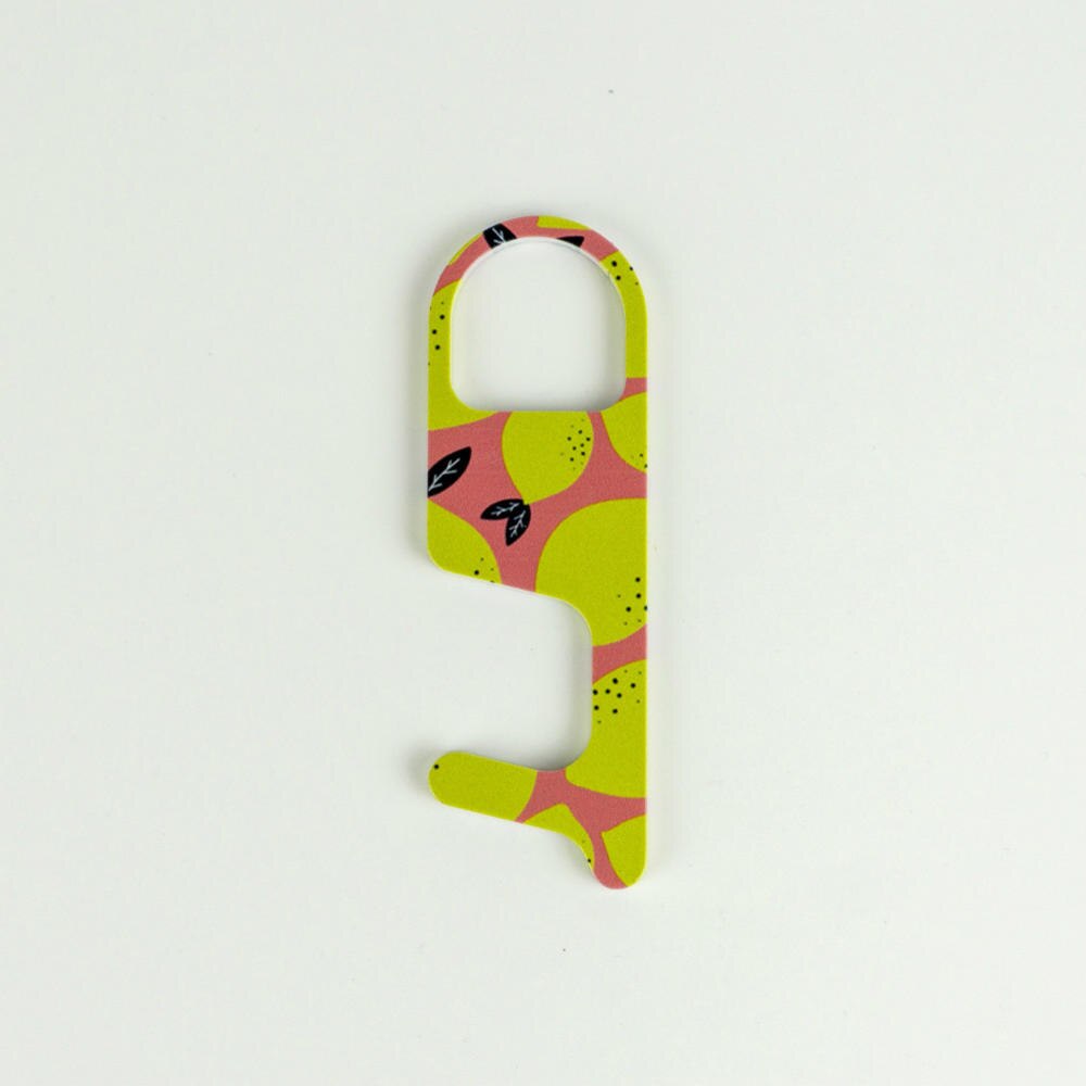 1PC EDC Door Opener Safety Portable Contactless Key Chain Public Press Elevator Button Hygiene Hand Door Handle Tool: 10