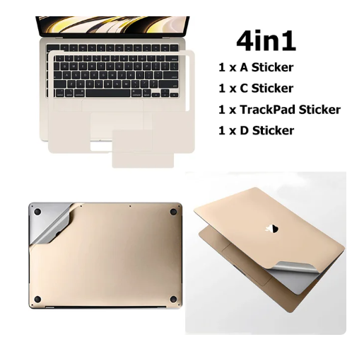 for MacBook Air 15 A2941 13 M2 A2681 Pro 14 16 M3 sticker protect film Palms Guard Rest Cover+Trackpad /body Protect Skin