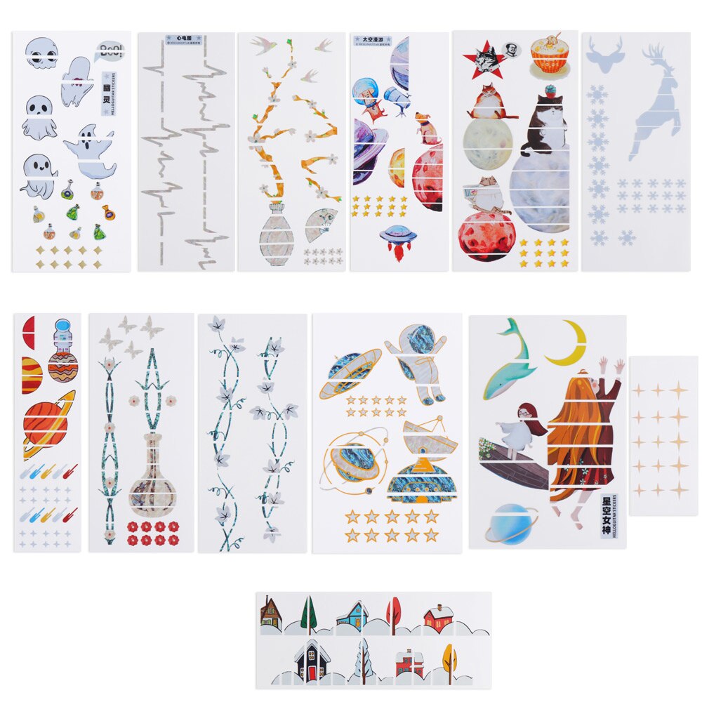 1 PC Ultra Thin Sticker Cross Inlay Decals Fretboard Sticker for Electric Acoustic Guitar Bass Guitarra Accessories