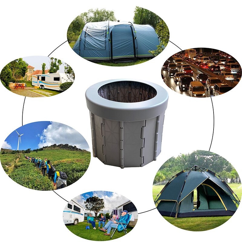 Portable Toilet Seat Outdoor Travel Car Folding Toilet Folding Commode Toilet Seat Adult Folding Potty Toilet Supplies