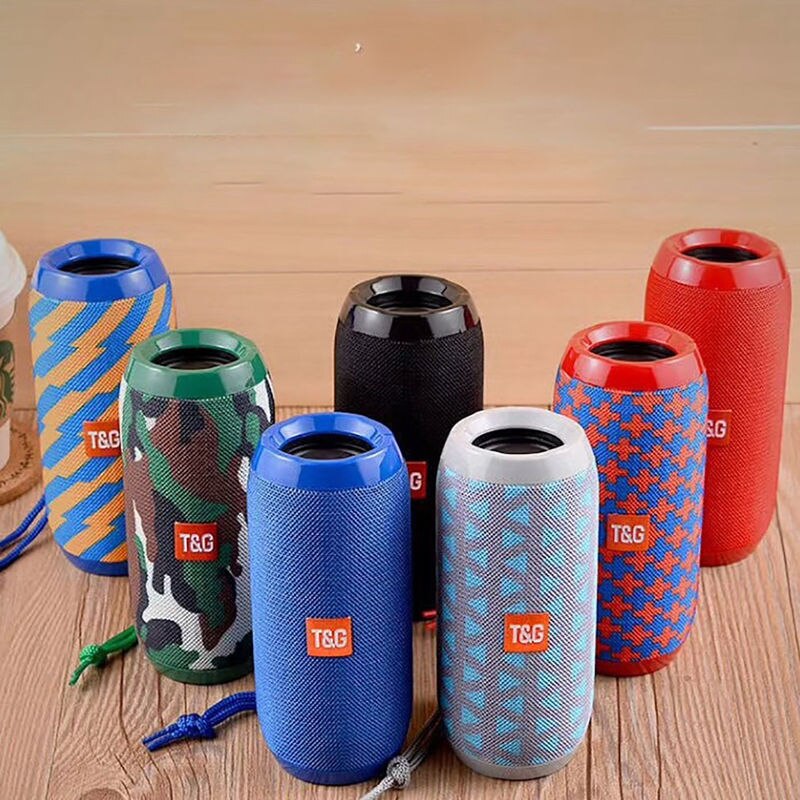 Bluetooth Wireless Speakers Waterproof Stereo Column Portable Speaker with Mic FM Radio MP3 Bass Sound Box