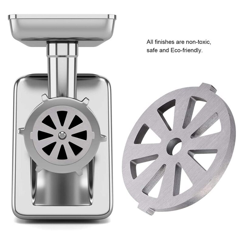 Meat Grinder Cutting Stainless Steel Cutterhead Plate Disc Knife 7Mm Hole Guaranteed Plate Disc Machinery Parts ,Silver