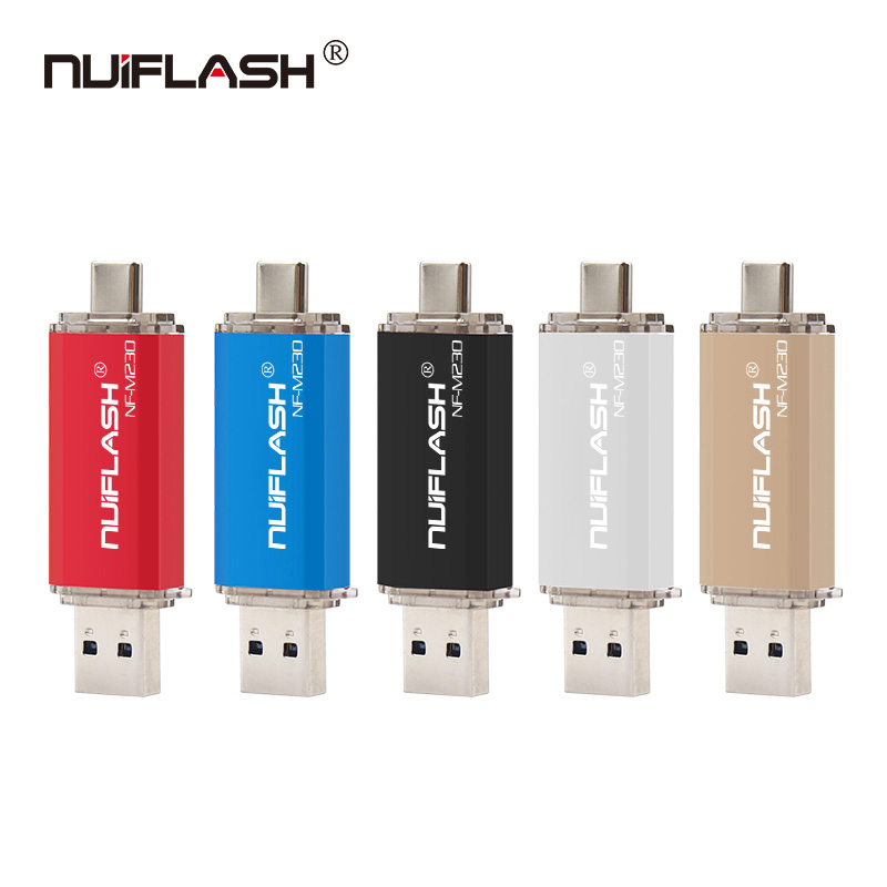 Nuiflash Type C 2.0 Usb Flash Drive Pendrive Tiny 4 Gb 8 Gb 16 Gb 32 Gb 64 Gb Pen drive U Stok 128gbU Disk Memory Stick Kleine