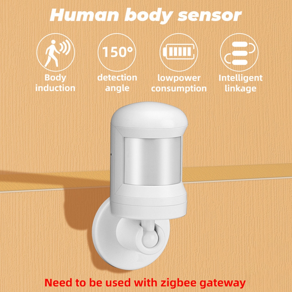 ZigBee Tuya Smart Human Body Sensor Mini Wireless Motion Detector Is Used For Safe Home Alarm System PIR Detector
