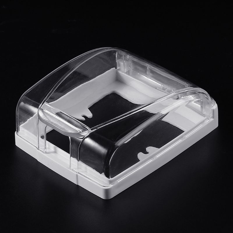 Plastic Wall Switch Waterproof Cover Box Wall Light Panel Socket Doorbell Flip Cap Cover Switch Socket Accessory Random Color