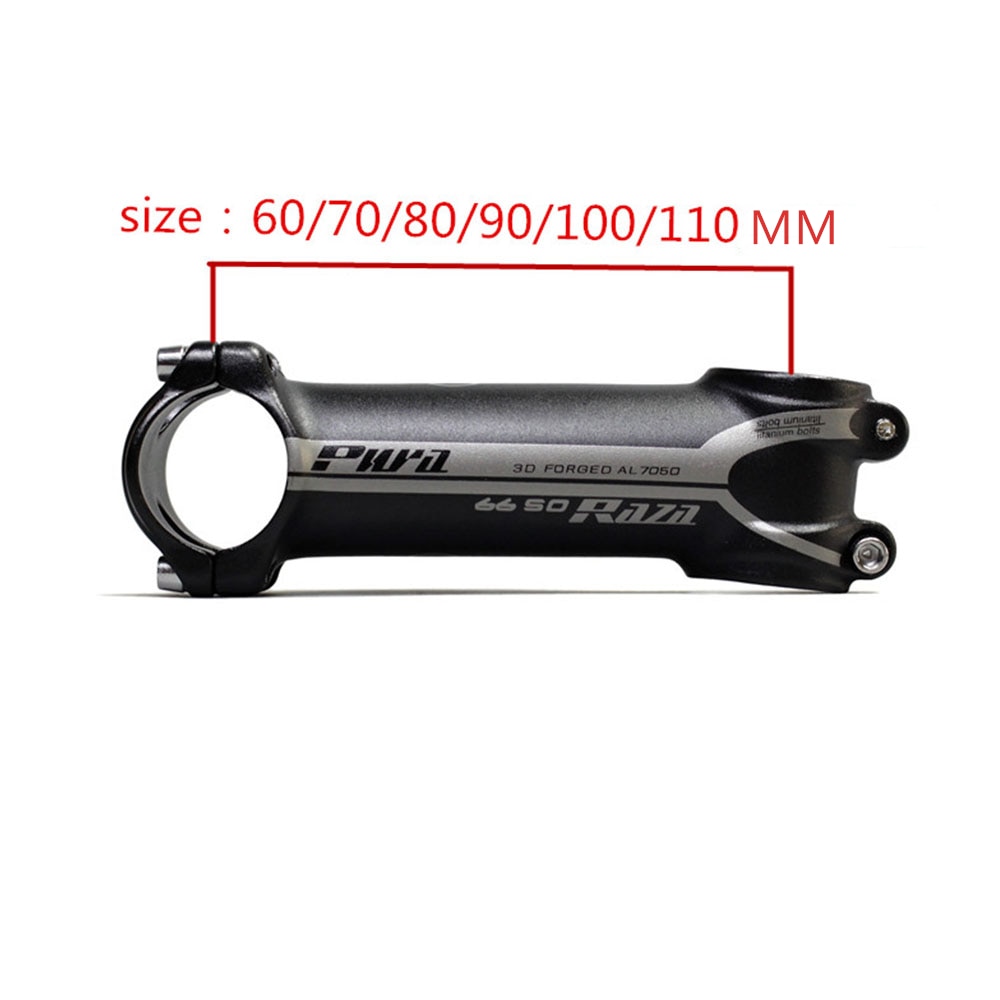 Lichtgewicht Fiets Stuur Riser Stuurpen Aluminium Road Fiets Stem Mtb Ultralight Stuurpen 60/70/80/90/100/110 Mm 6 Graden