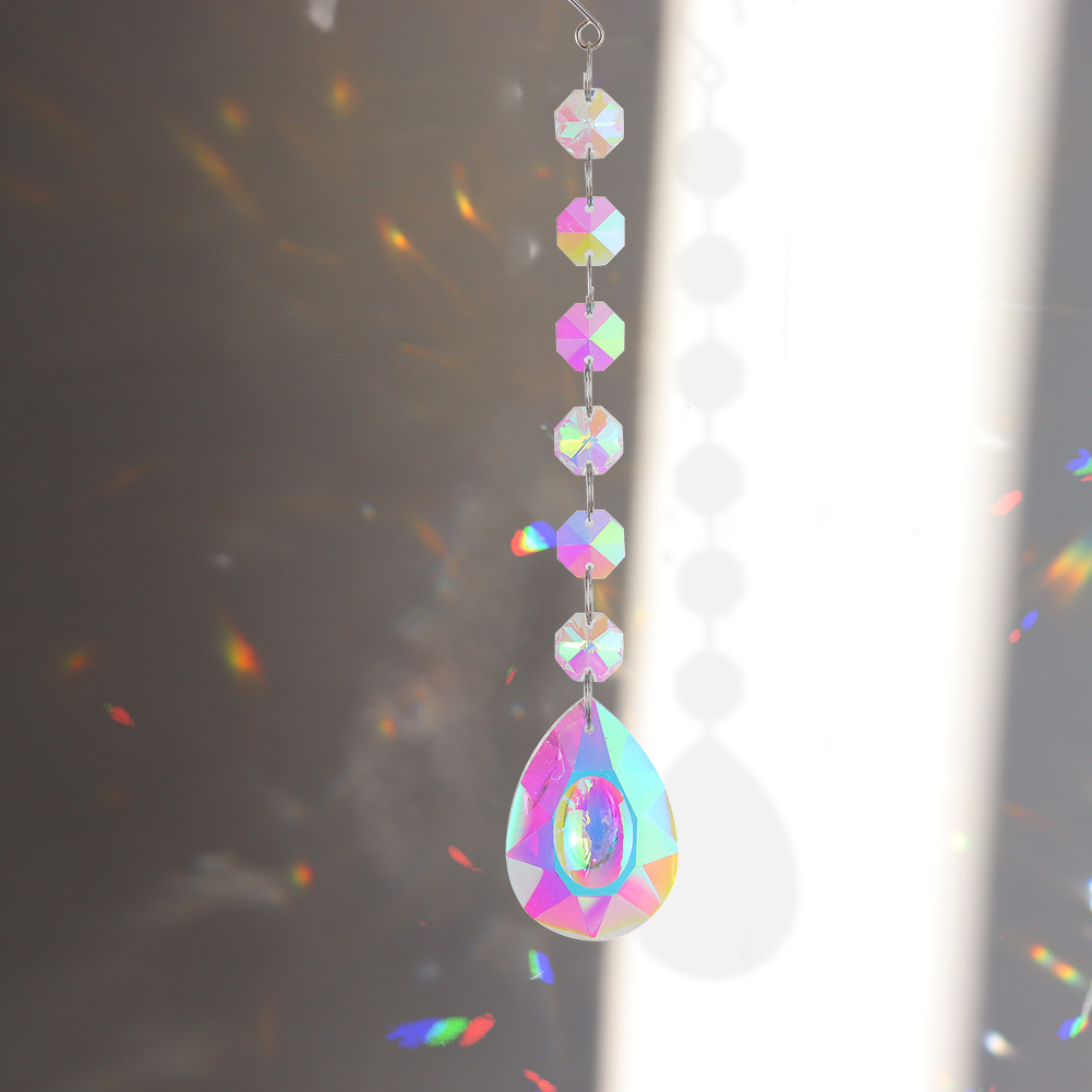 Prism Sun catcher Hanging Window Crystals Rainbow Sun Catcher Crystal Sun Catcher Summer Garden Decoration Windchimes Pendant: G