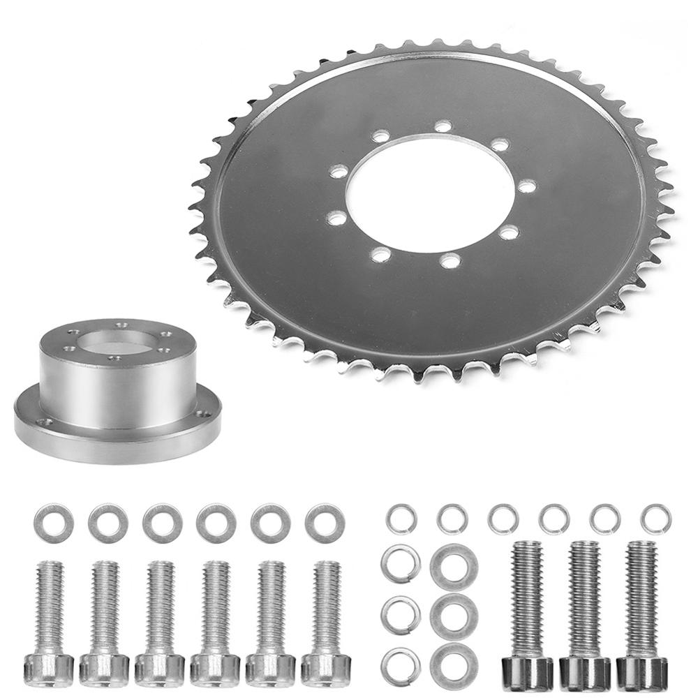 Rear Hub Adapter Sprocket 44T for Gas Motorized Bicycle Wheel 2 Stroke Engine Kit
