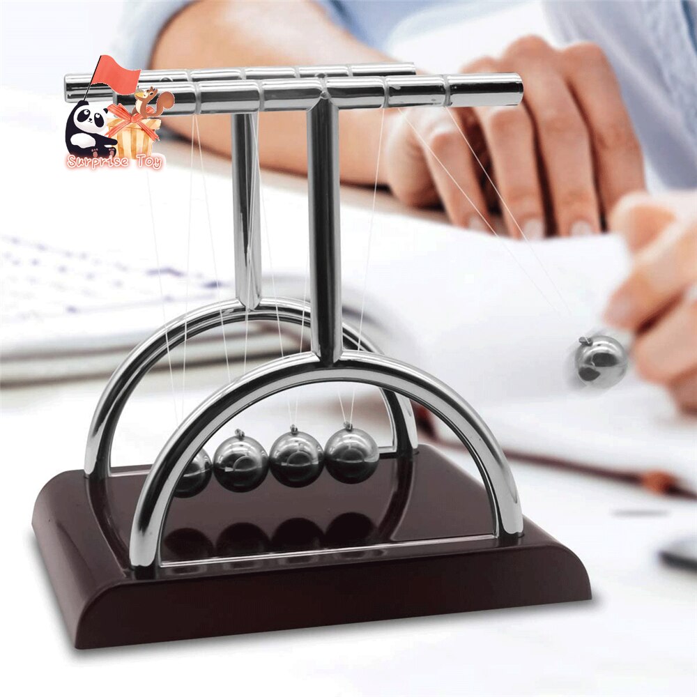 Newtons Wiege Schreibtisch Tisch Decor Metall Pendel Ball Newton Ball Physik Wissenschaft Pendulum Stahl Balance Ball Pädagogisches Uhr