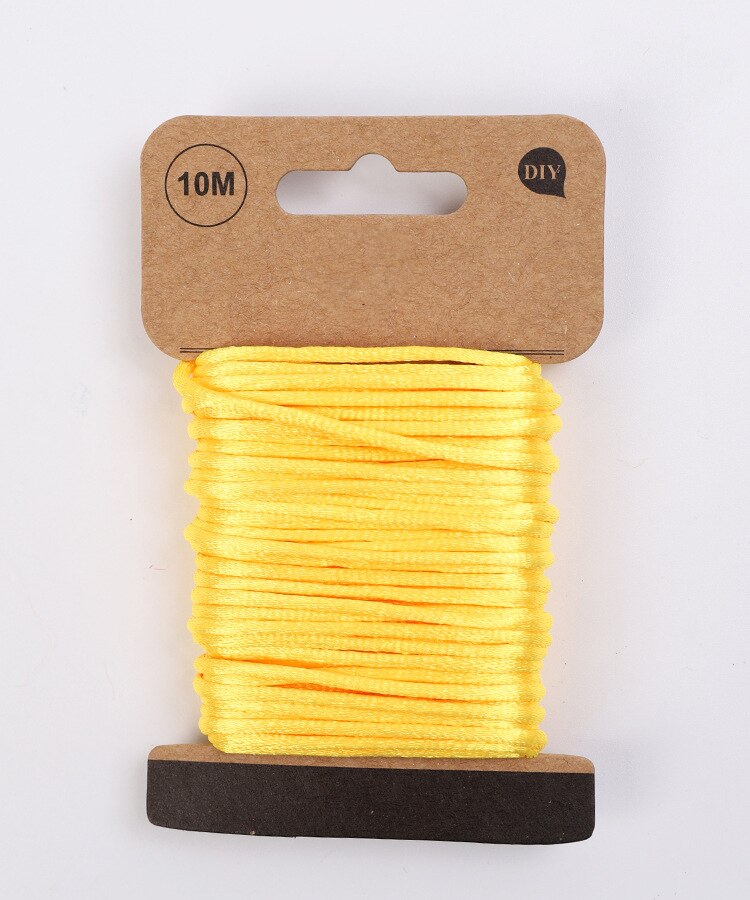 10 Meters Braided Macrame Silk Macrame Cords Rope Thread Wire 2.5 mm DIY Satin Bracelets Making Findings Beading LT20: XT55