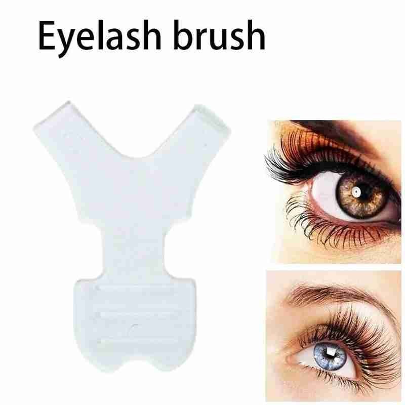 1pcs Reuseable Eyelash Lash Lift Brow Lamination Perm Brush Eyelashe Brushes Eyelash Separating Tools Makeup Y Tool Comb C4G0