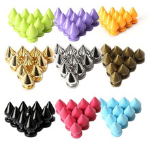 20 Pcs 13 Mm Bullet Screwback Spikes Stud Voor Punk Armband Lederen Tas Diy Schoenen Kleding Materialen Sieraden Accessoires Klinknagels