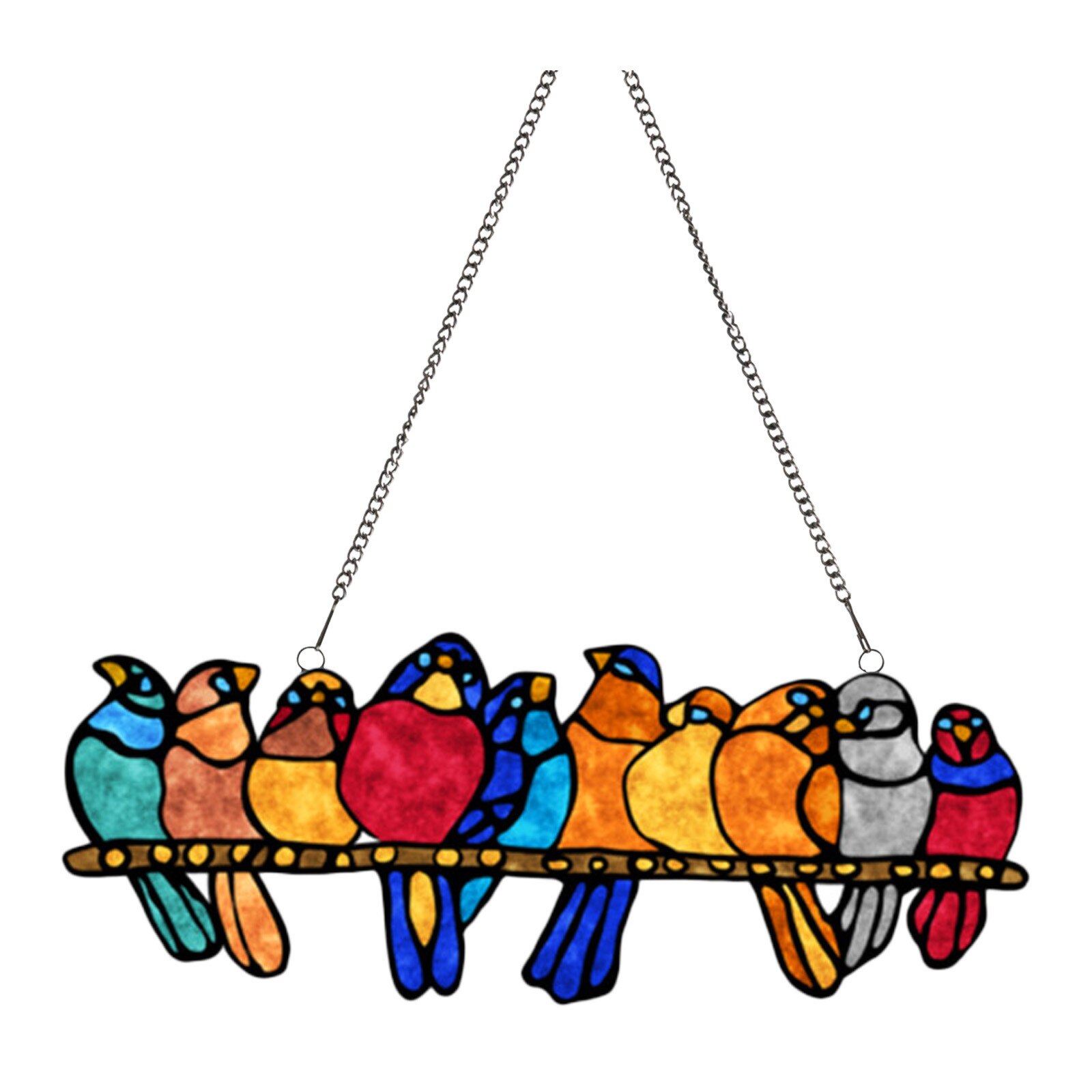 30 # Vogel Soorten Stained Hanger Venster Opknoping Suncatcher Acryl Vogels Opknoping Decoratie Ambachten Stained Glass Window Panelen