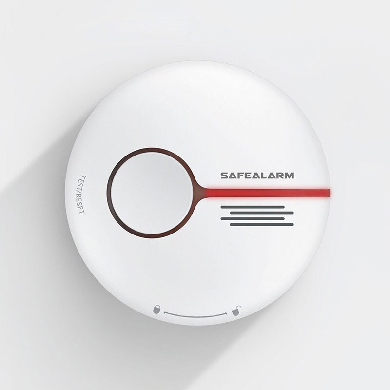 Wifi rookmelder slimme brandmelder sensor draadloos beveiligingssysteem smart life tuya app bediening smart home voor thuis keuken