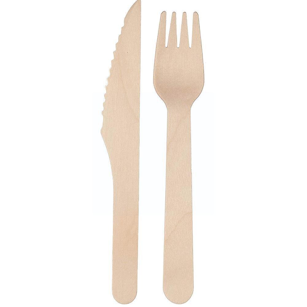 Wegwerp Houten 16Cm Bestek Vorken/Lepels/Cutters Messen Keuken Servies Party Gebruiksvoorwerp Verpakking Dessert Supply Kitchener Tool