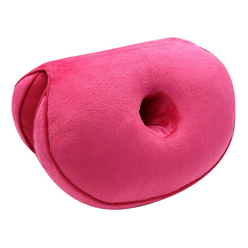 Coussin correcteur de Posture, coussin Push-Up pour les hanches, coussin de siège double confort, éponge orthopédique, tapis de siège: rose red