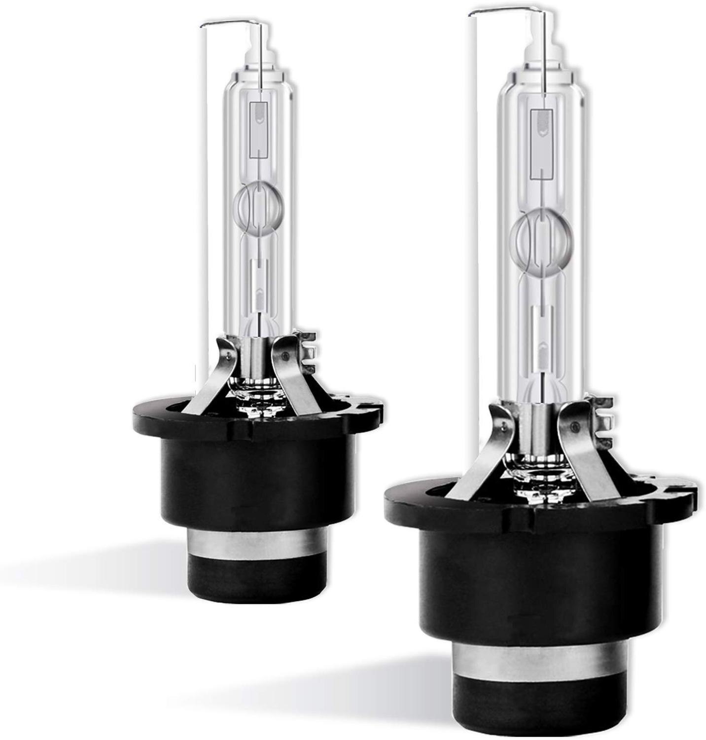 Faros D4S Xenon HID bombilla-4300 K, 6000 K, 8000, 35W luces de repuesto-2 años de garantía-paquete de 2: 4300 K blanco amarillo